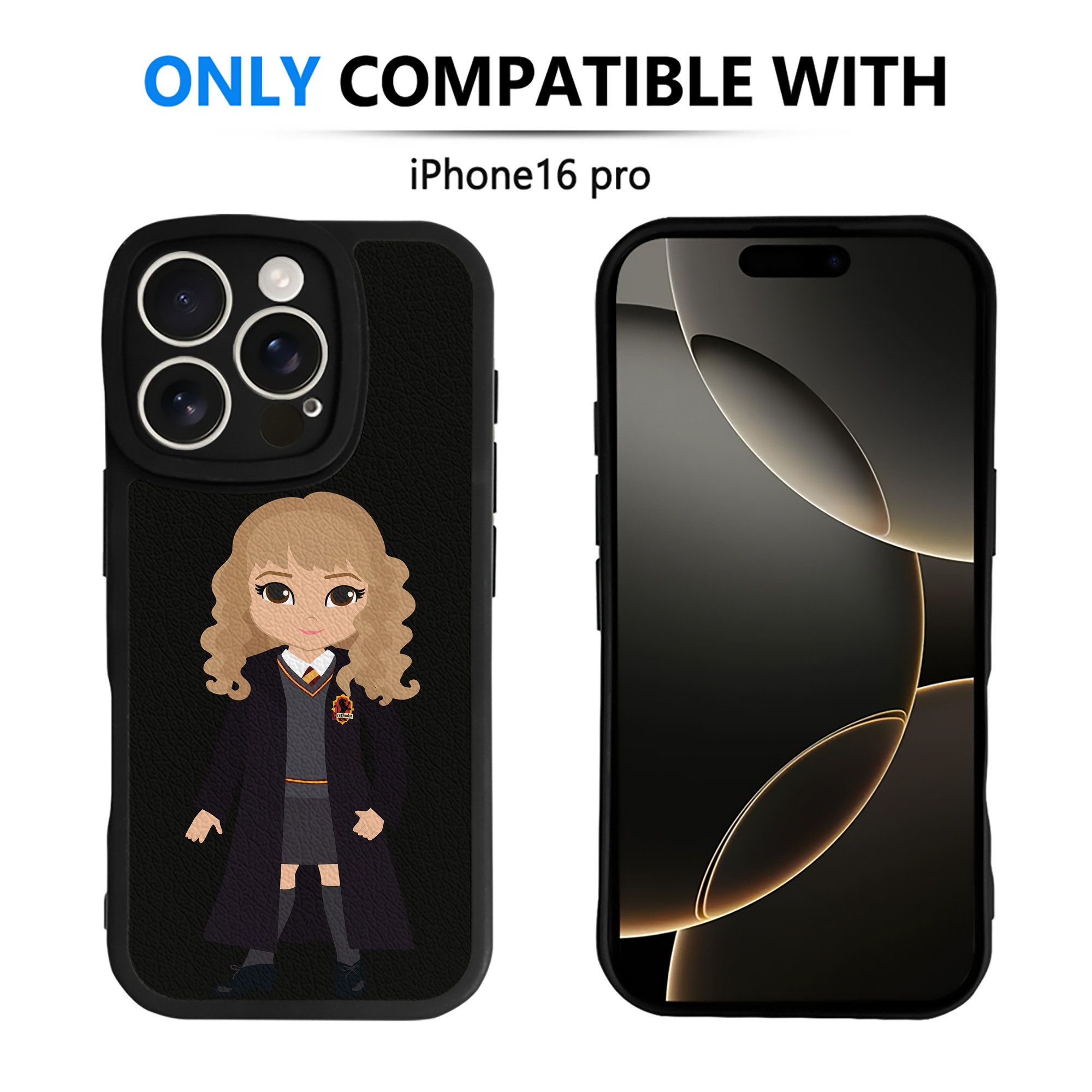 （画像用） Harry Potter ハリー・ポッターシリーズ 【iPhone 16シリーズ対応】シリコンスマホケース（レザー調） 材質：シリコン